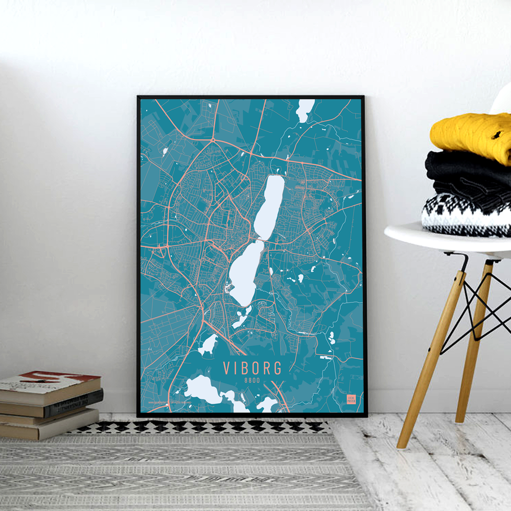 Viborg by plakat local poster