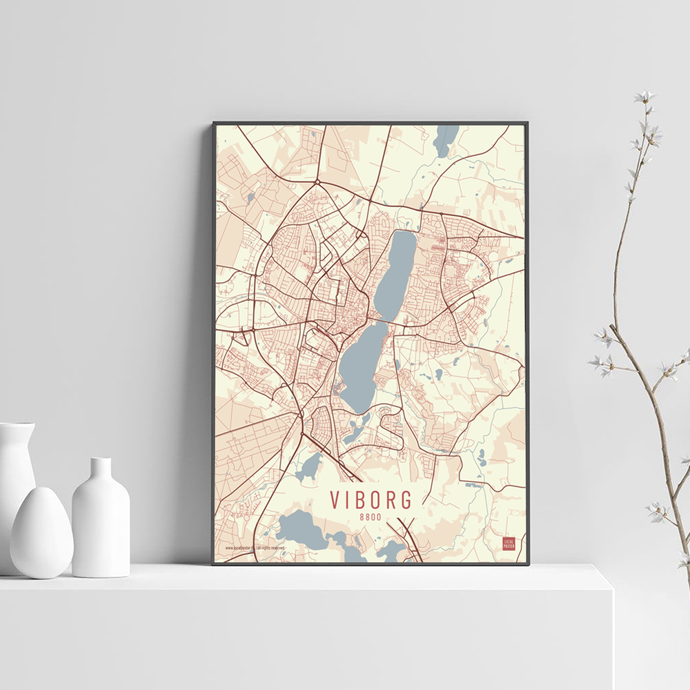 Viborg by plakat local poster