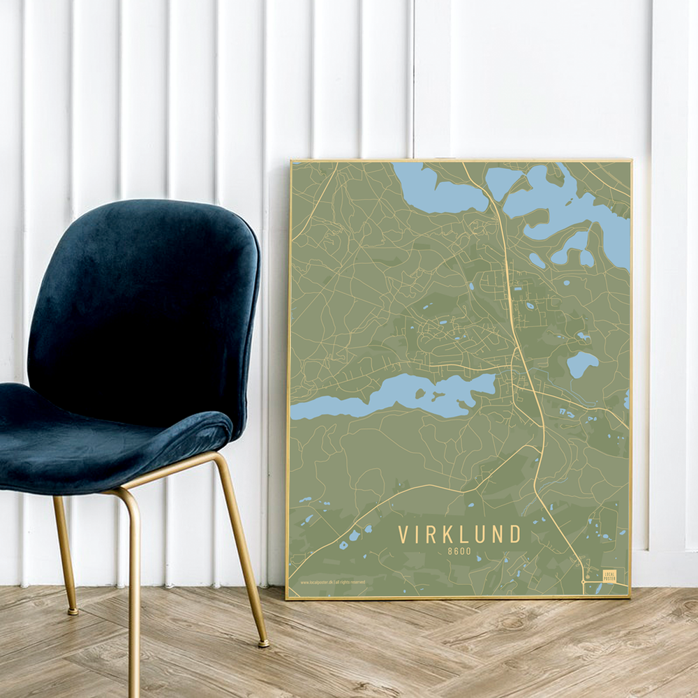 Virklund by plakat local poster