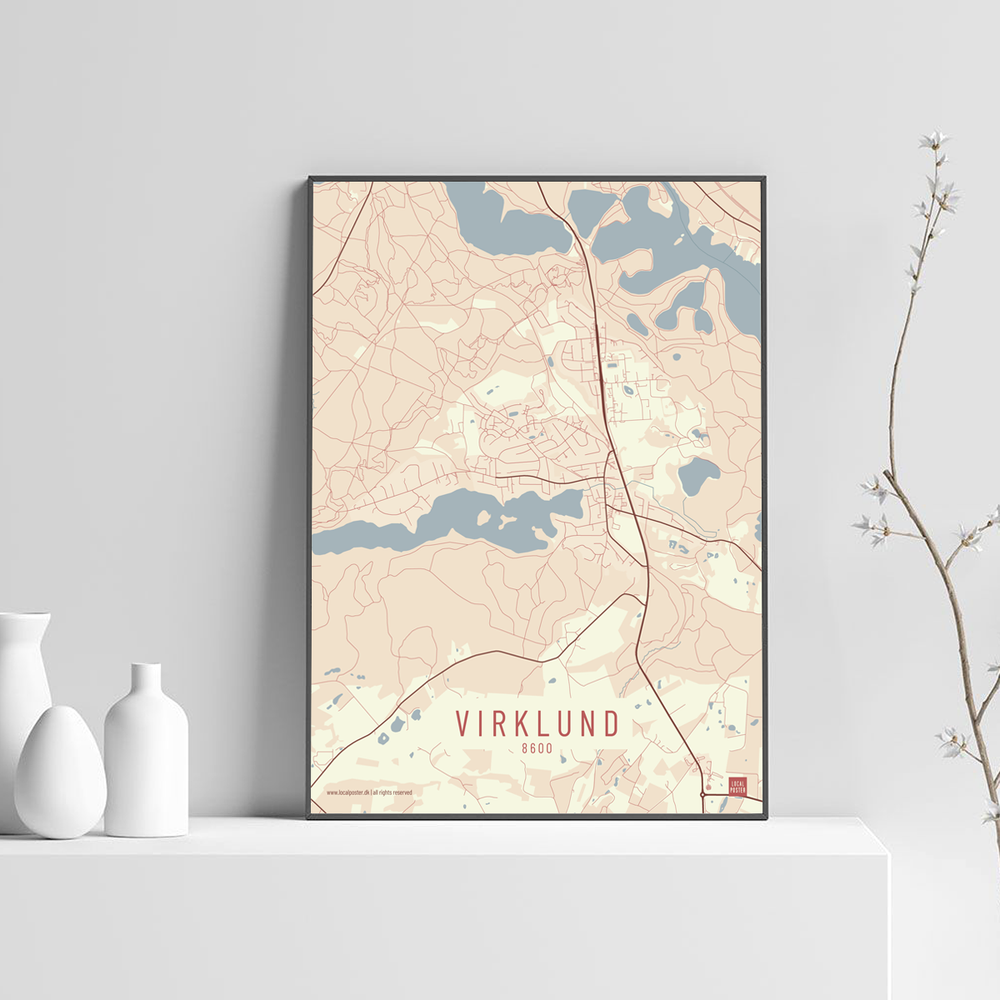 Virklund by plakat local poster