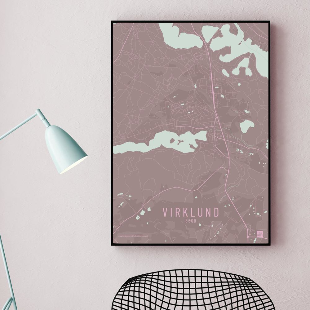 Virklund by plakat local poster